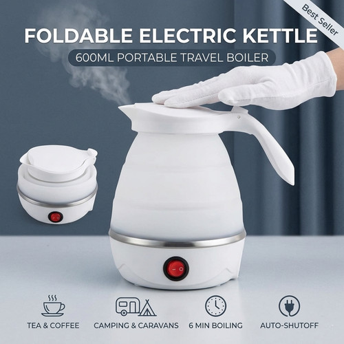 Foldable electric kettle 600ml - electric,